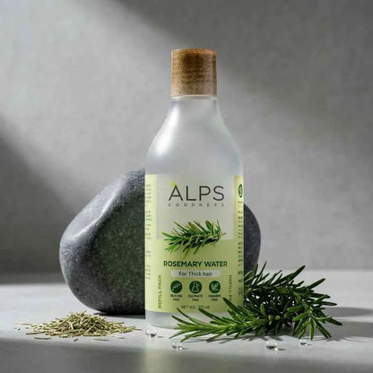 ALPS Goodness Rosemary Water Refill Pack 305ml for Thick Hair | Natural Scalp Care | Silicone, Sulphate & Paraben Free Hair Mist