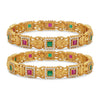 Antique Gold Temple Bangles - Elevate Your Ethnic Style with Timeless Elegance