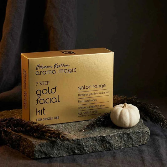 Blossom Kochhar Aroma Magic 7 Step Gold Facial Kit, Single Use Facial Kit for Instant Glow, All Skin Types - GEHNA OFFICIAL