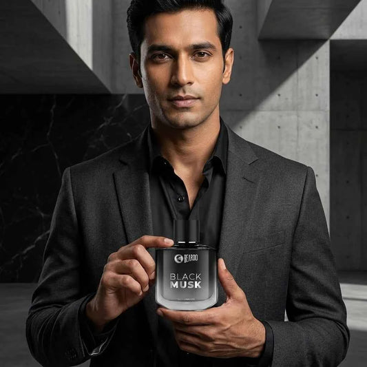 Beardo Black Musk Eau De Parfum for Men, Long Lasting Luxury Perfume, Bold Woody Musk Fragrance, 100ml - GEHNA OFFICIAL