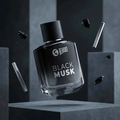 Beardo Black Musk Eau De Parfum for Men, Long Lasting Luxury Perfume, Bold Woody Musk Fragrance, 100ml