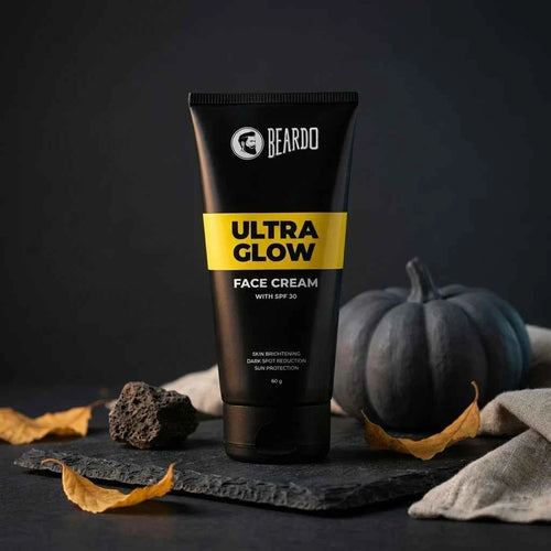 Beardo Ultra Glow Face Cream for Men with SPF 30, Brightening Moisturizer for Daily Sun Protection, 60g - GEHNA OFFICIAL