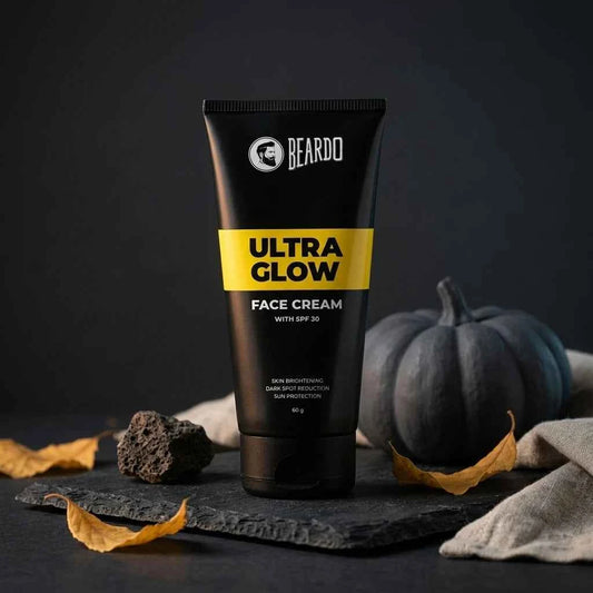 Beardo Ultra Glow Face Cream for Men with SPF 30, Brightening Moisturizer for Daily Sun Protection, 60g - GEHNA OFFICIAL