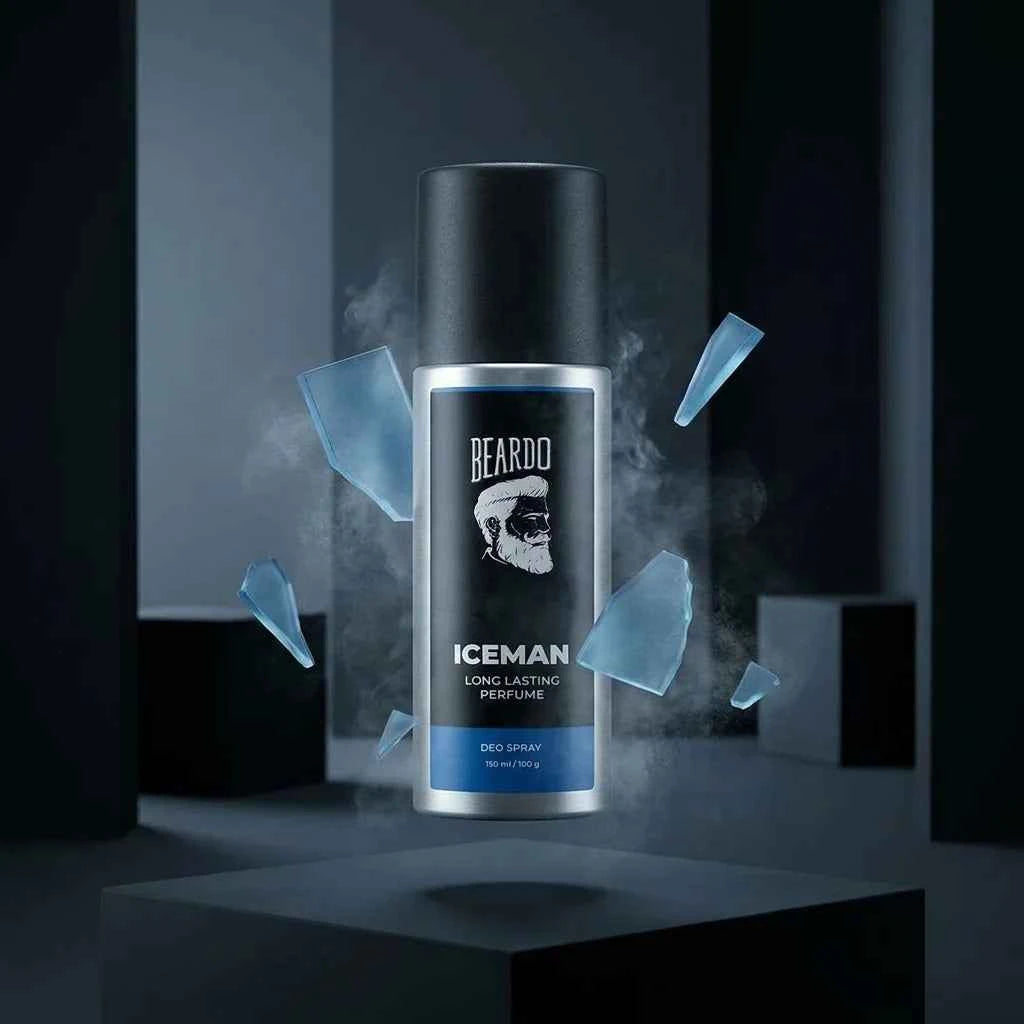 beardo iceman deo spray for men 150ml long lasting fresh perfume deodorant