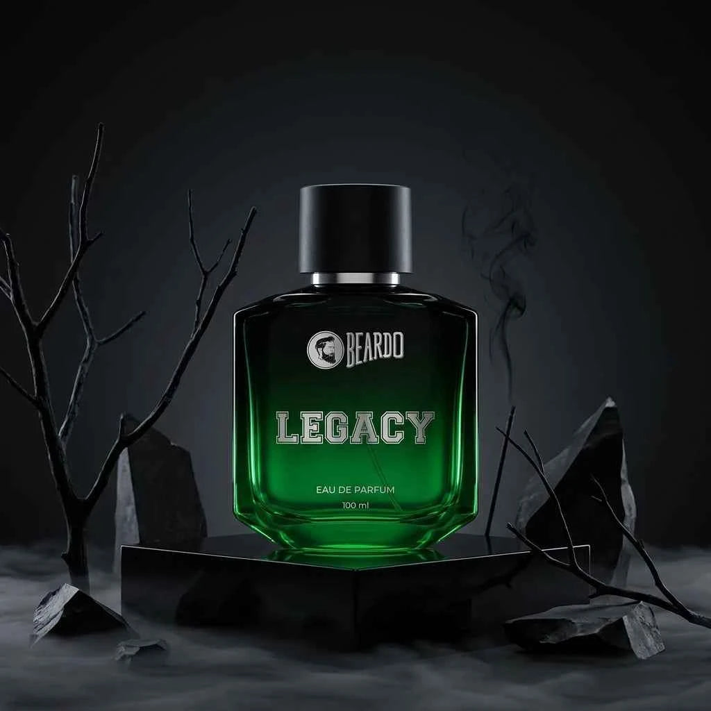 Beardo Legacy Eau De Parfum for Men, Long Lasting Luxury Perfume, Fresh Woody Aromatic Fragrance, 100ml