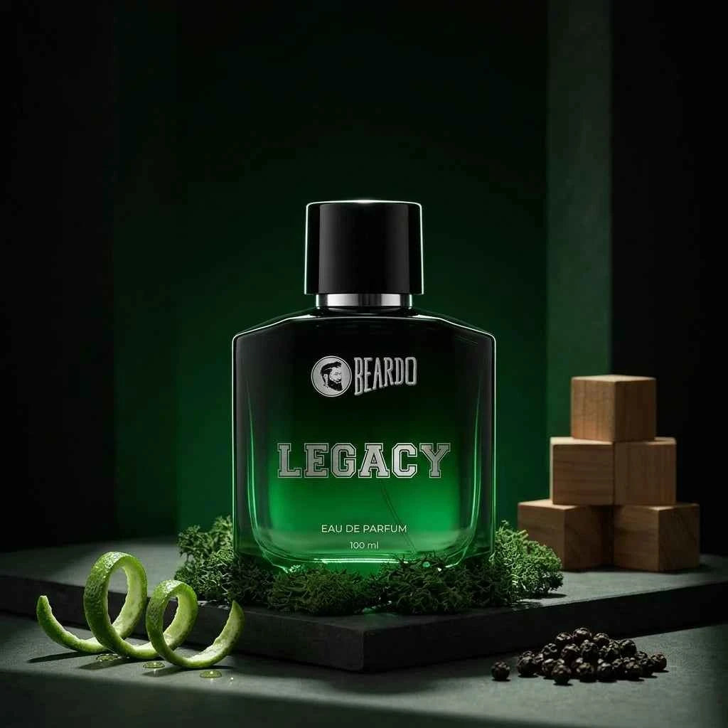 Beardo Legacy Eau De Parfum for Men, Long Lasting Luxury Perfume, Fresh Woody Aromatic Fragrance, 100ml