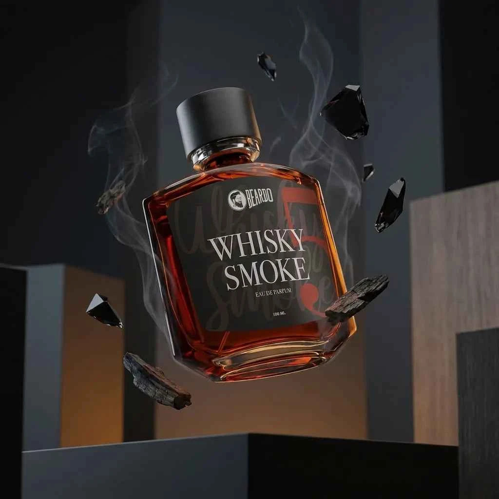 Beardo Whisky Smoke Eau De Parfum for Men 100ml Premium Long Lasting Woody Smoky Perfume