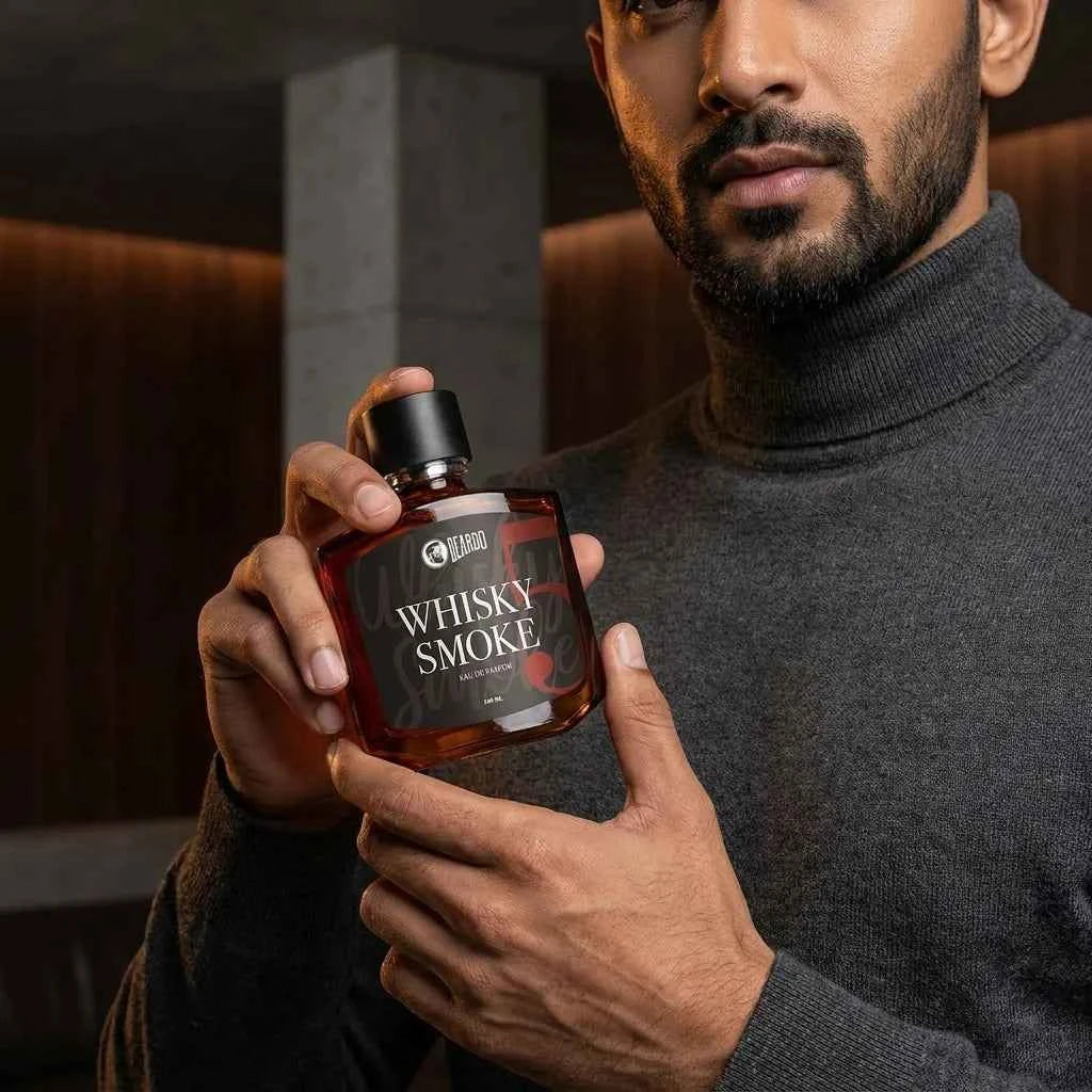 Beardo Whisky Smoke Eau De Parfum for Men 100ml Premium Long Lasting Woody Smoky Perfume