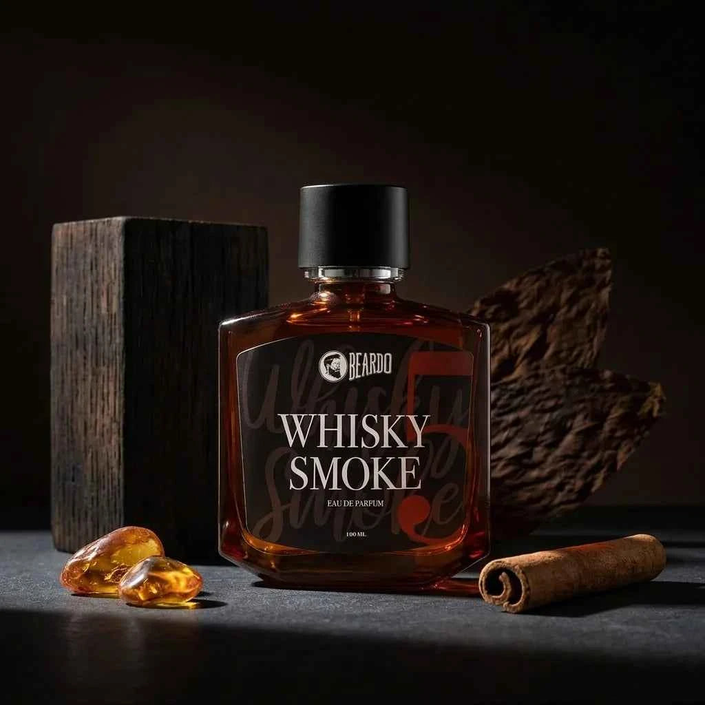 Beardo Whisky Smoke Eau De Parfum for Men 100ml Premium Long Lasting Woody Smoky Perfume