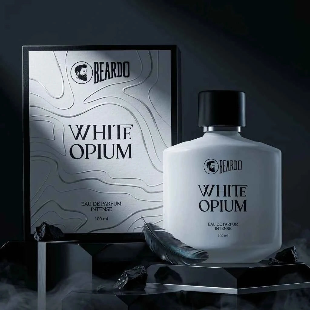 Beardo White Opium Eau De Parfum Intense for Men, Long Lasting Luxury Fresh Woody Perfume, 100ml - GEHNA OFFICIAL
