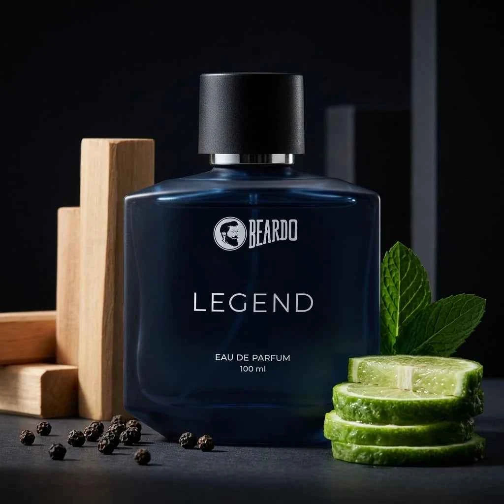 Beardo Legend Eau De Parfum for Men, Long Lasting Luxury Perfume, Fresh Woody Aromatic Fragrance, 100ml