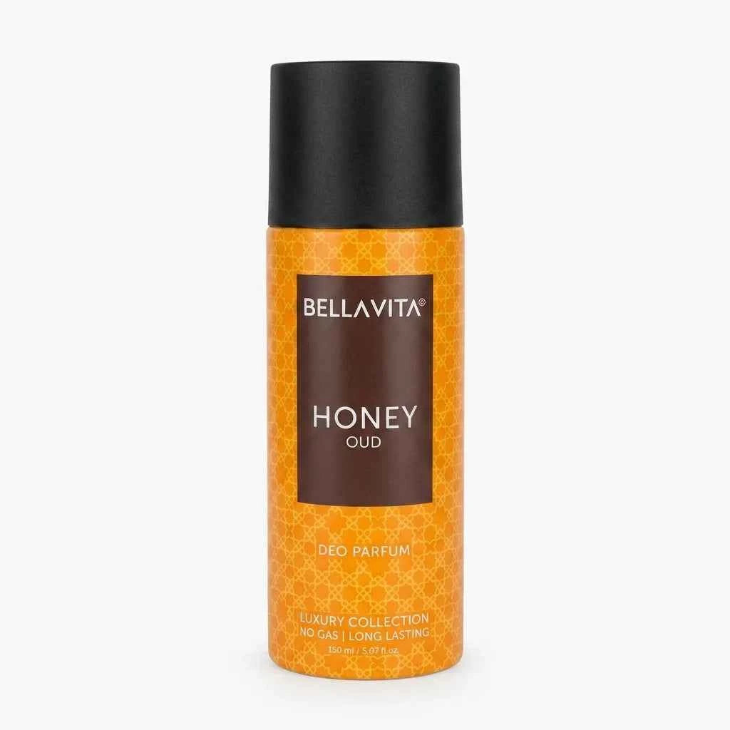 Bella Vita Honey Oud Deo Parfum 150ml No Gas Long Lasting Luxury Fragrance for Men & Women