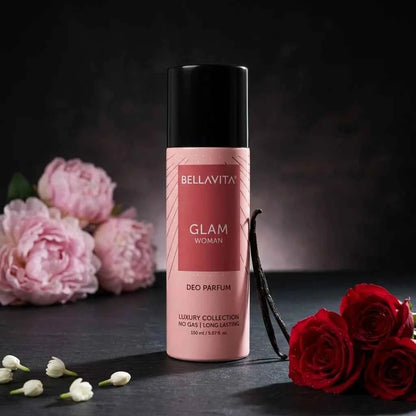 Bella Vita Glam Woman Deo Parfum for Women 150ml No Gas Long Lasting Luxury Fragrance