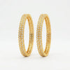 Celeste Infinity Bangles: Elevate Your Style with Stunning Gold Plated American Diamond Elegance