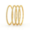 Elevate Your Style with Celestial Twist Gold Bangles Set - 4 Piece Designer Collection