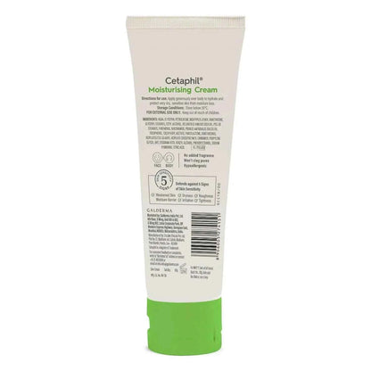 Cetaphil Moisturising Cream for Dry to Normal Sensitive Skin | 48 Hour Hydration | Restores Skin Moisture Barrier | Face & Body Moisturizer | 80g