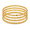 Elegant Gold Bangles Set - Textured Daily Wear for Effortless Charm