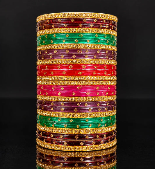 Glass Bangles Multi Colour