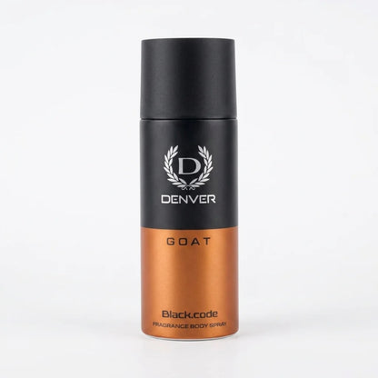 Denver GOAT Black Code Fragrance Body Spray for Men 150ml Long Lasting Deodorant