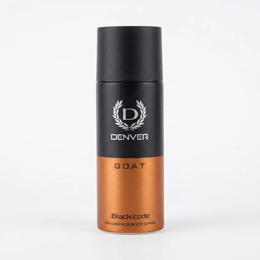 Denver GOAT Black Code Fragrance Body Spray for Men 150ml Long Lasting Deodorant