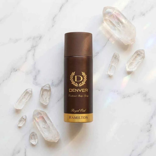 Denver Hamilton Royal Oud Deodorant Body Spray for Men 150ml Long Lasting Freshness