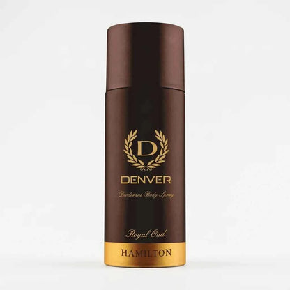 Denver Hamilton Royal Oud Deodorant Body Spray for Men 150ml Long Lasting Freshness