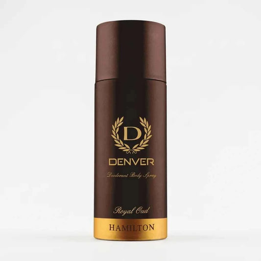 Denver Hamilton Royal Oud Deodorant Body Spray for Men 150ml Long Lasting Freshness