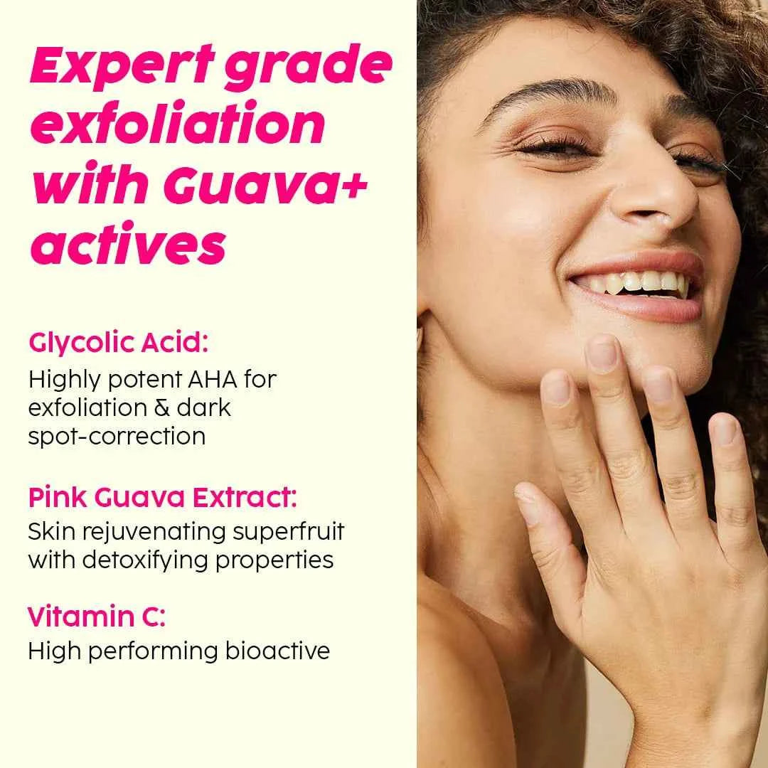 PLIX Guava Shine Bright Dewy Serum | 3% Glycolic Acid & Vitamin C | For Dark Spots & Glow - GEHNA OFFICIAL