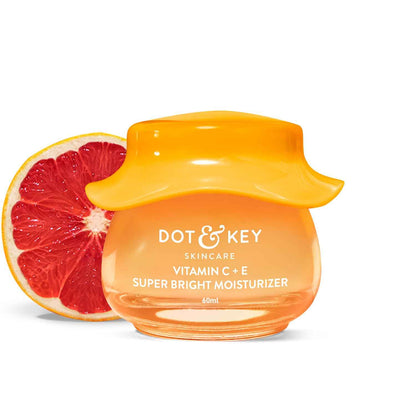 Dot & Key Vitamin C + E Super Bright Moisturizer | Glow Boosting Face Cream with Blood Orange 60ml - GEHNA OFFICIAL