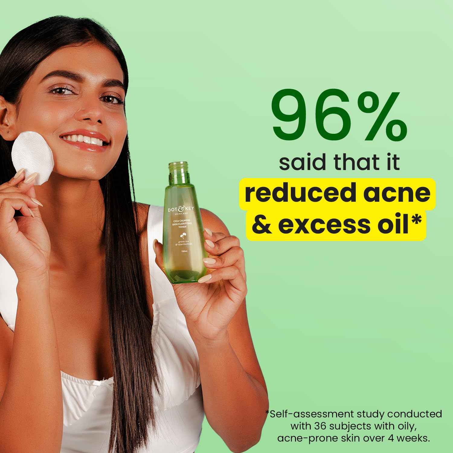 Dot & Key CICA Calming Skin Clarifying Toner with Green Tea & Niacinamide | 150ml - GEHNA OFFICIAL