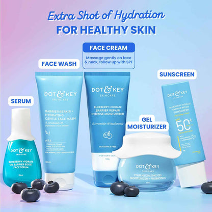 Dot & Key Blueberry Hydrate Barrier Repair Intense Moisturizer with 5 Ceramides & Hyaluronic Acid | 100g - GEHNA OFFICIAL