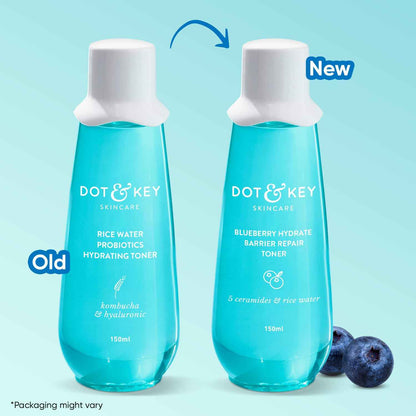 Dot & Key Blueberry Hydrate Barrier Repair Toner with 5 Ceramides & Rice Water | 150ml - GEHNA OFFICIAL