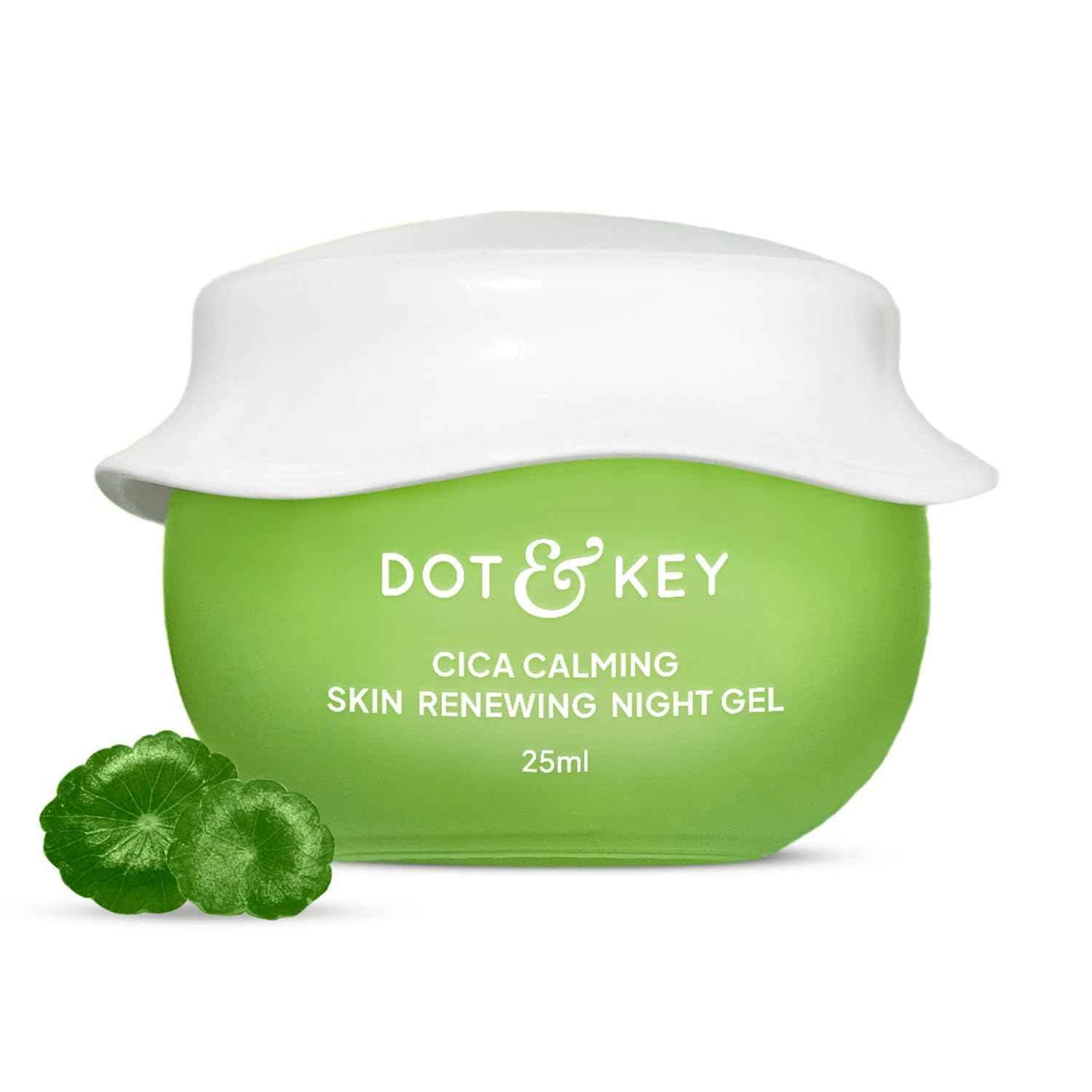 Dot & Key Cica Calming Skin Renewing Night Gel | Oil Free Overnight Repair Gel 25ml - GEHNA OFFICIAL