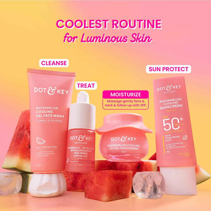 Dot & Key Watermelon Cooling Icy Gel Moisturizer | Lightweight Hydrating Face Gel 60ml - GEHNA OFFICIAL