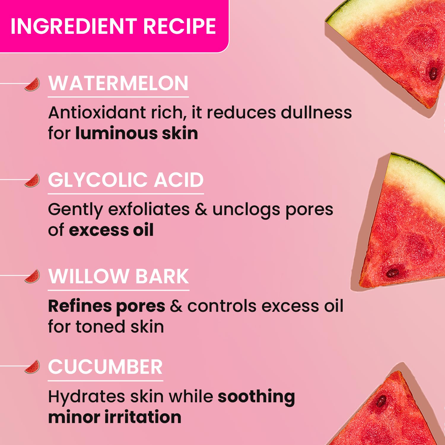 Dot & Key Watermelon Superglow Pore Tightening Toner with Cucumber & Glycolic Acid | 150ml - GEHNA OFFICIAL