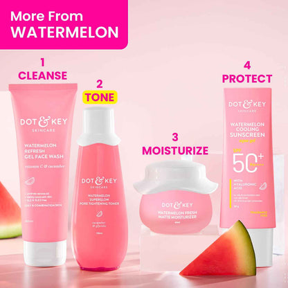 Dot & Key Watermelon Superglow Pore Tightening Toner with Cucumber & Glycolic Acid | 150ml - GEHNA OFFICIAL