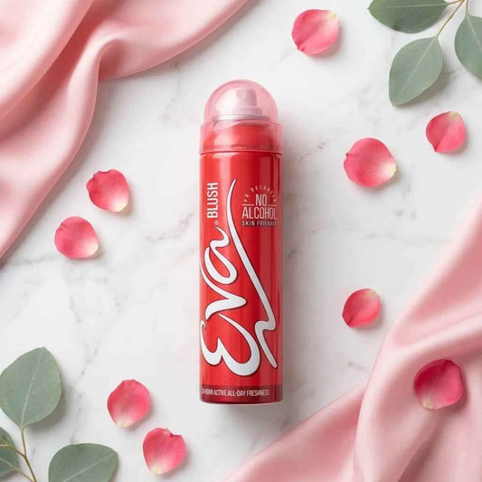 Eva Blush Deodorant Spray for Women 125ml Alcohol Free Long Lasting Freshness