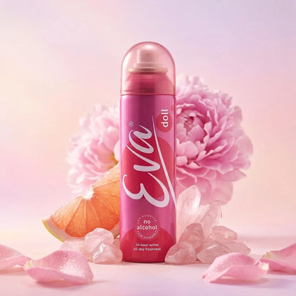 Eva Doll Deodorant Spray for Women 125ml Alcohol Free Long Lasting Freshness
