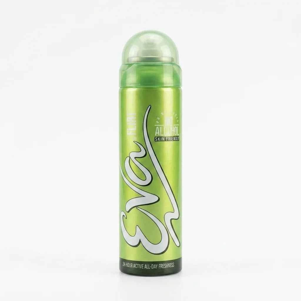 eva flirt deodorant spray for women 125ml alcohol free long lasting freshness