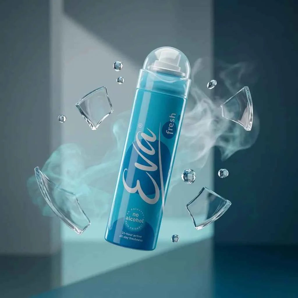 eva fresh deodorant spray for women 125ml alcohol free long lasting freshness