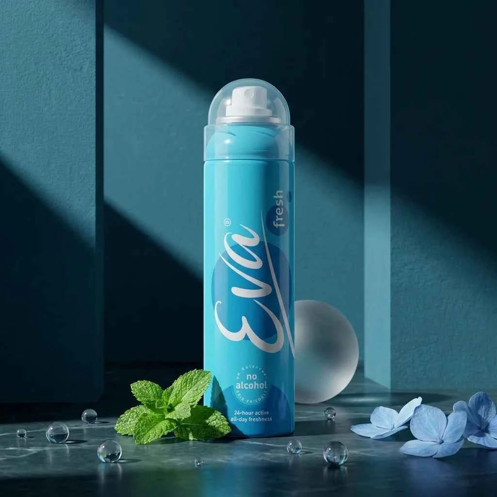 Eva Fresh Deodorant Spray for Women 125ml Alcohol Free Long Lasting Freshness