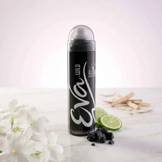 Eva Wild Deodorant Spray for Women 125ml Alcohol Free Long Lasting Freshness