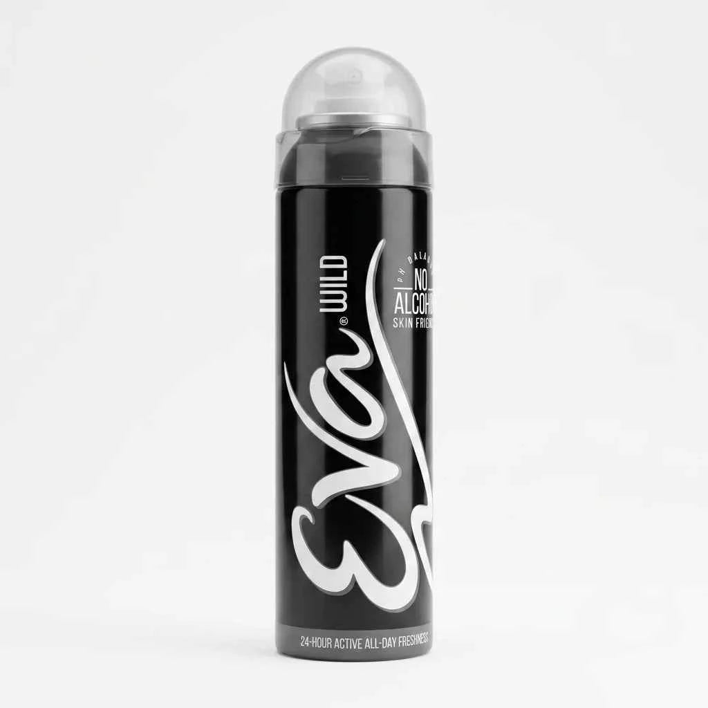 eva wild deodorant spray for women 125ml alcohol free long lasting freshness