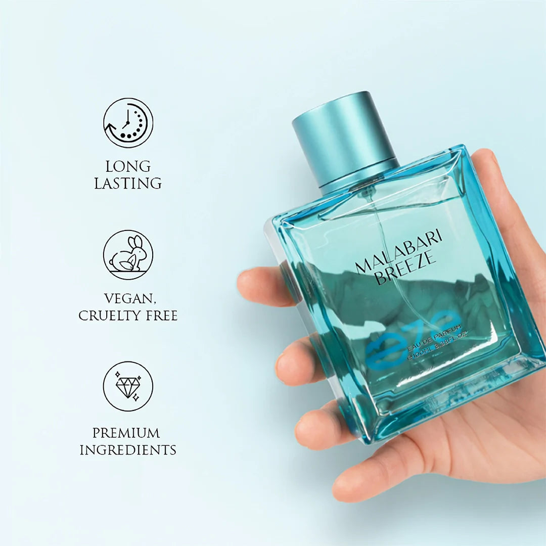 eze malabari breeze eau de parfum 100ml | long lasting premium perfume
