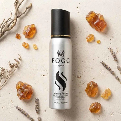 Fogg Arabia Intense Amber Fragrance Body Spray 120ml Long Lasting Deodorant for Men