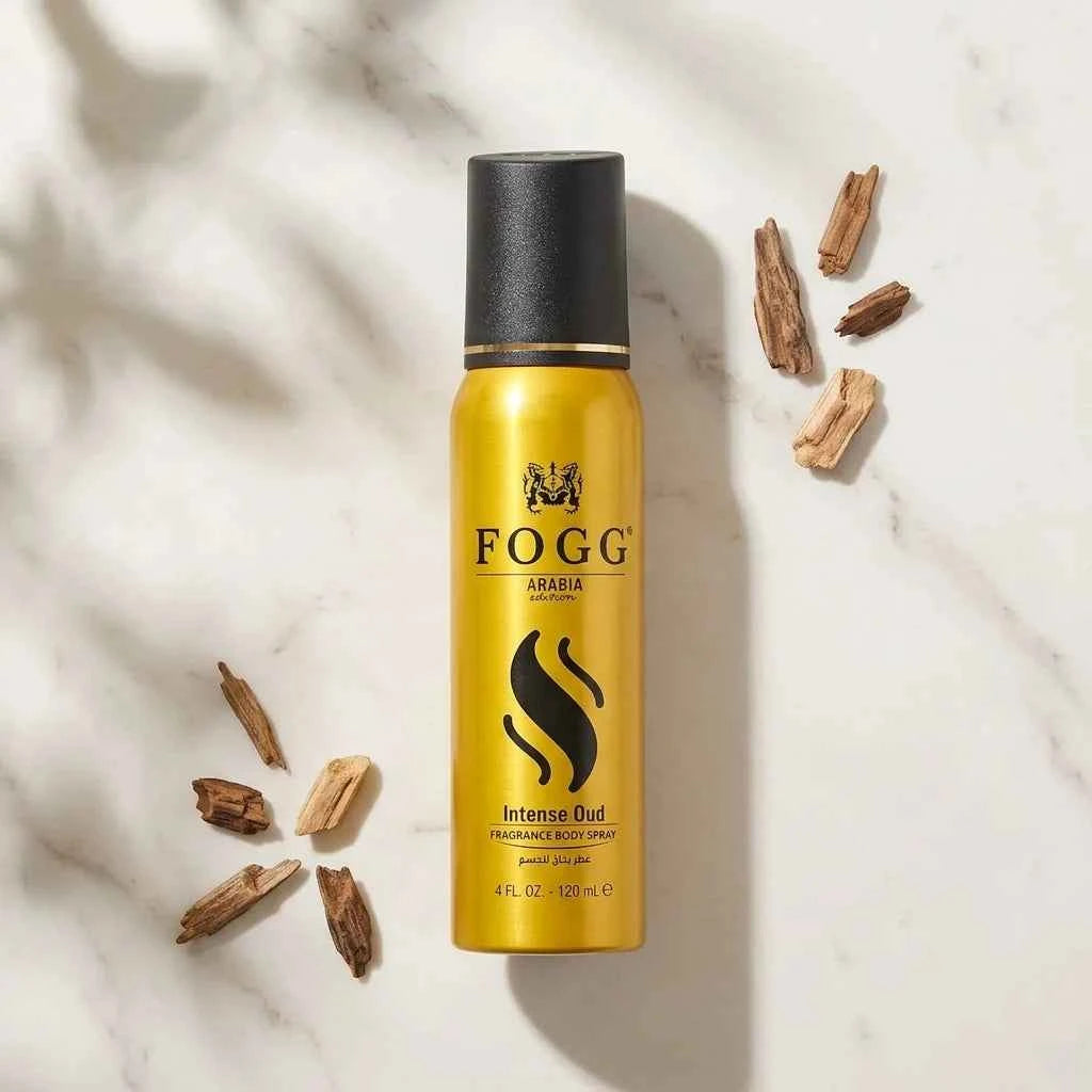 fogg arabia intense oud fragrance body spray 120ml long lasting deodorant for men