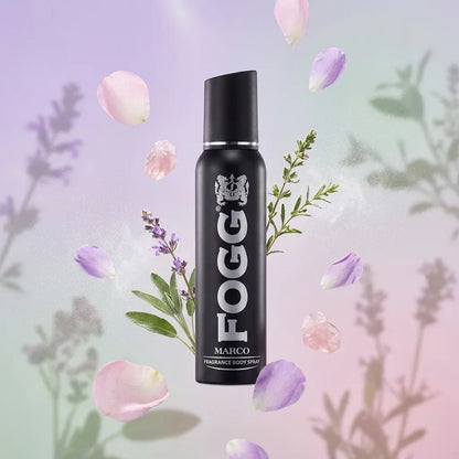 Fogg Marco Fragrance Body Spray for Men 120ml Long Lasting Premium Woody Musk Deodorant
