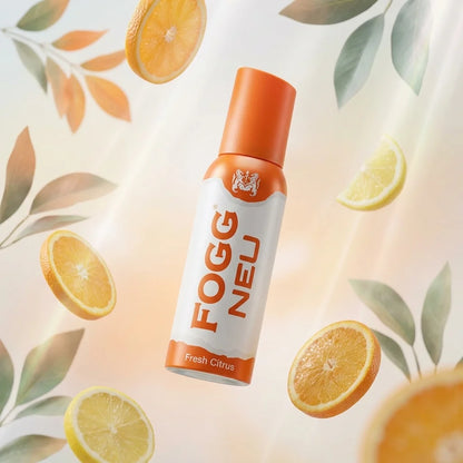 Fogg New Citrus Fresh Citrus Fragrance Body Spray 120ml Long Lasting Deodorant for Men