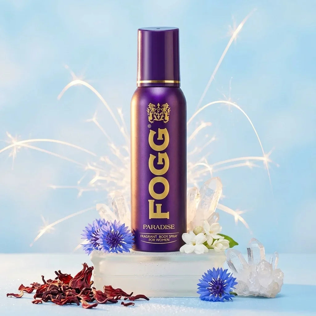 fogg paradise fragrant body spray for women 120ml long lasting floral perfume deodorant