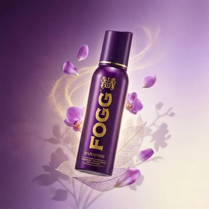Fogg Paradise Fragrant Body Spray for Women 120ml Long Lasting Floral Perfume Deodorant